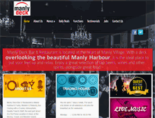 Tablet Screenshot of manlydeck.com.au